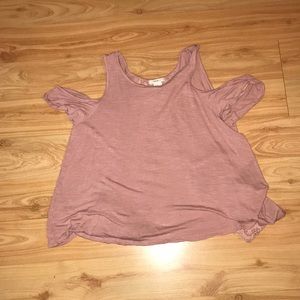 Cute dusty pink top open back